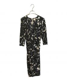 kay me（ケイミー）の古着「ムーンフラワーヴィーナスワンピース　OBRO9192」｜ブラック