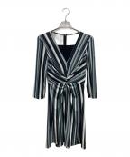 kay meケイミー）の古着「ストライプワンピース」｜ブラック