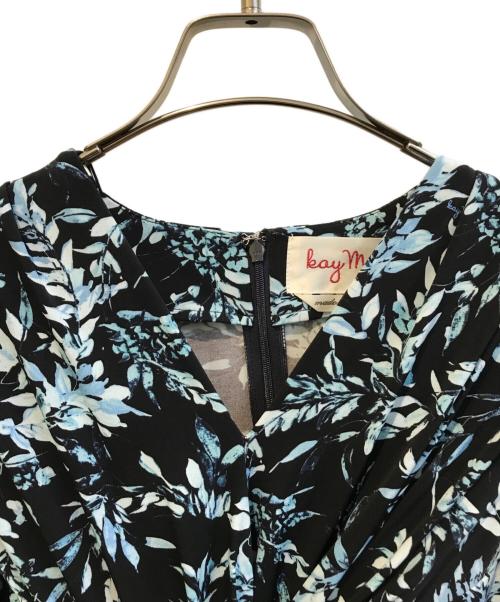 kay me（ケイミー）kay me (ケイミー) プリントワンピース ブラック サイズ:9の古着・服飾アイテム