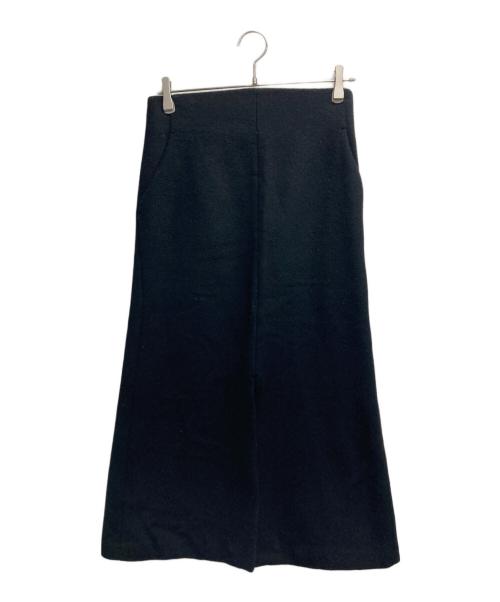 Mame Kurogouchi（マメクロゴウチ）mame kurogouchi (マメクロゴウチ) ウールロングスカート ブラック サイズ:2の古着・服飾アイテム