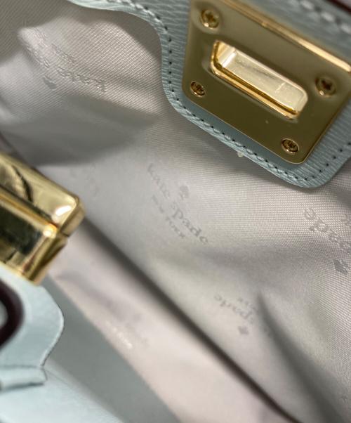 Kate Spade（ケイトスペード）Kate Spade (ケイトスペード) フローラル アップリケ スモール トップ ハンドル サッチェル ネイビーの古着・服飾アイテム