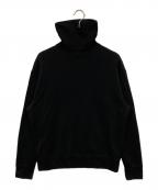 ATONエイトン）の古着「ゼロ吊り裏毛ハイネックスウェット」｜ブラック