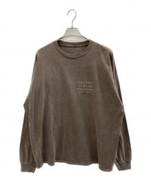 ANCELLM（アンセルム）の古着「MASSAGE L/S T-SHIRT」｜グレー