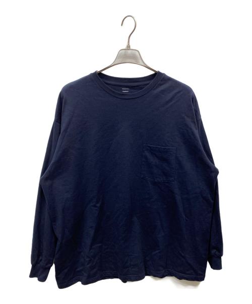 Graphpaper（グラフペーパー）Graphpaper (グラフペーパー) L/S Crew Neck Tee ネイビー サイズ:ONESIZEの古着・服飾アイテム