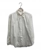 AURALEEオーラリー）の古着「WASHED FINX TWILL SHIRTS（ウォッシュ　フィンクス　ツイル　シャツ）」｜ホワイト