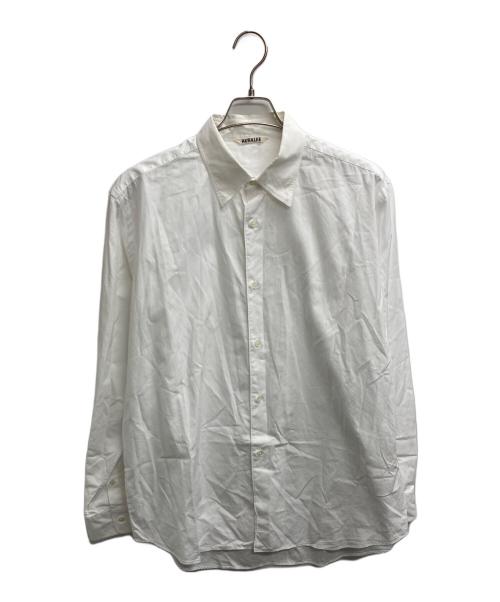 AURALEE（オーラリー）AURALEE (オーラリー) WASHED FINX TWILL SHIRTS（ウォッシュ　フィンクス　ツイル　シャツ） ホワイト サイズ:５の古着・服飾アイテム