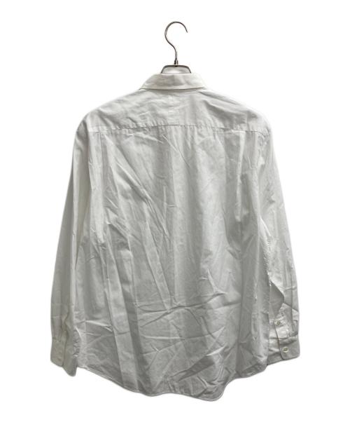 AURALEE（オーラリー）AURALEE (オーラリー) WASHED FINX TWILL SHIRTS（ウォッシュ　フィンクス　ツイル　シャツ） ホワイト サイズ:５の古着・服飾アイテム