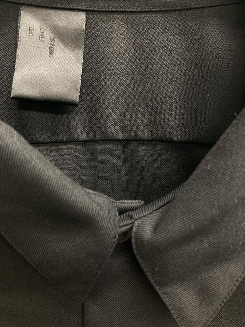 N.HOOLYWOOD（エヌ ハリウッド）N.HOOLYWOOD (エヌ ハリウッド) FLARE SHIRT（フレア　シャツ） ブラック サイズ:36の古着・服飾アイテム