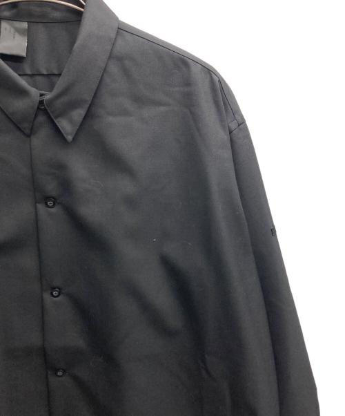 N.HOOLYWOOD（エヌ ハリウッド）N.HOOLYWOOD (エヌ ハリウッド) FLARE SHIRT（フレア　シャツ） ブラック サイズ:36の古着・服飾アイテム