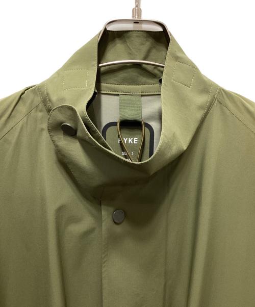 HYKE（ハイク）HYKE (ハイク) PERTEX MILITARY COAT オリーブ サイズ:Lの古着・服飾アイテム