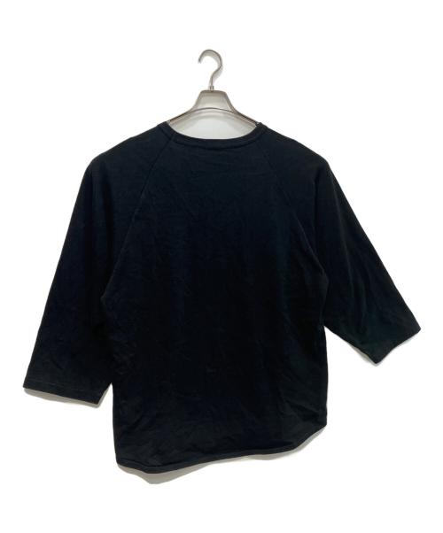 COMOLI（コモリ）COMOLI (コモリ) コットンジャージ ベースボールＴシャツ ブラック サイズ:3の古着・服飾アイテム