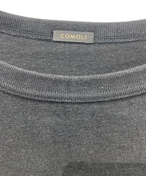 COMOLI（コモリ）COMOLI (コモリ) コットンジャージ ベースボールＴシャツ ブラック サイズ:3の古着・服飾アイテム