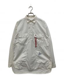 and wander（アンドワンダー）の古着「CORDURA typewriter long sleeve shirt」｜ホワイト