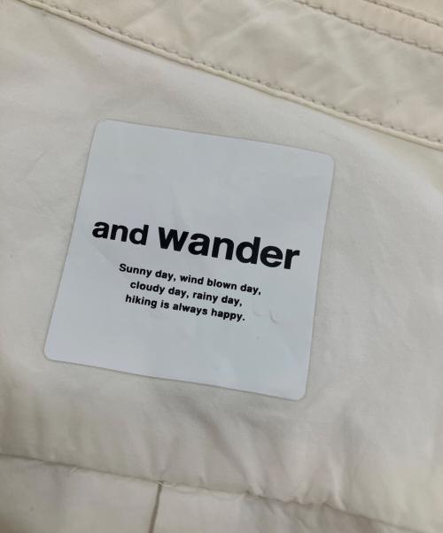 and wander（アンドワンダー）and wander (アンドワンダー) CORDURA typewriter long sleeve shirt ホワイト サイズ:2の古着・服飾アイテム