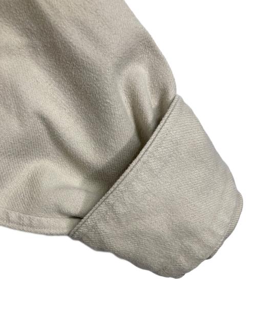 RAKINES（ラキネス）RAKINES (ラキネス) Cotton work flannel B.D. shirt コットン ワーク フランネル ボタンダウン シャツ　長袖シャツ　日本製　 アイボリー サイズ:3の古着・服飾アイテム