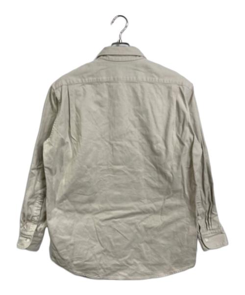 RAKINES（ラキネス）RAKINES (ラキネス) Cotton work flannel B.D. shirt コットン ワーク フランネル ボタンダウン シャツ　長袖シャツ　日本製　 アイボリー サイズ:3の古着・服飾アイテム