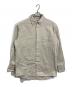 RAKINES（ラキネス）の古着「Cotton work flannel B.D. shirt コットン ワーク フランネル ボタンダウン シャツ　長袖シャツ　日本製　」｜アイボリー