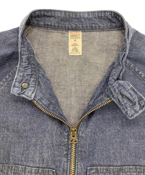 THE CRACKER（クラッカー）THE CRACKER (クラッカー) デニムつなぎ インディゴ サイズ:	SIZE 4の古着・服飾アイテム