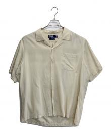 POLO RALPH LAUREN（ポロ・ラルフローレン）の古着「CALDWELL シルクコットンオープンカラーS/Sシャツ」｜アイボリー