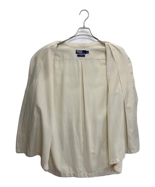 POLO RALPH LAUREN（ポロ・ラルフローレン）POLO RALPH LAUREN (ポロ・ラルフローレン) CALDWELL シルクコットンオープンカラーS/Sシャツ アイボリー サイズ:XLの古着・服飾アイテム