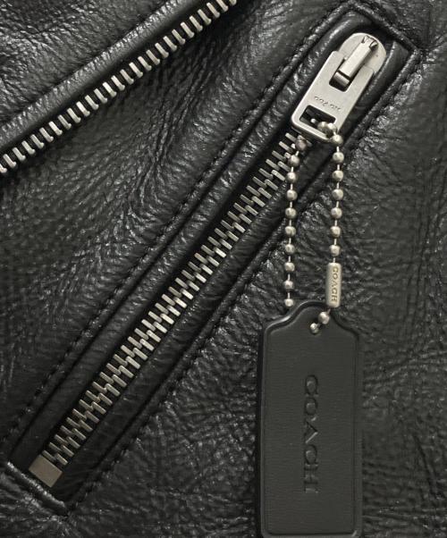 COACH（コーチ）COACH (コーチ) COACH(コーチ)MOTO JACKETダブルライダースジャケット ブラック サイズ:Ｍ 未使用品の古着・服飾アイテム