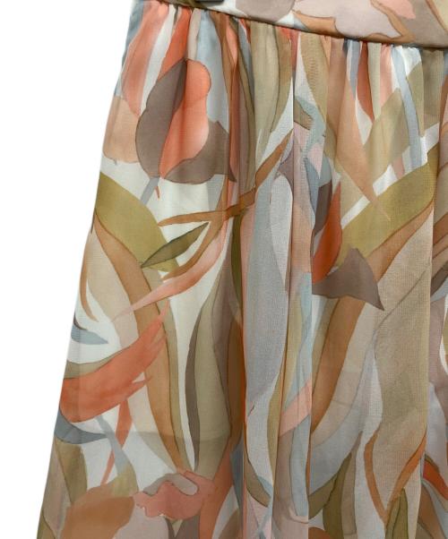 23区（ニジュウサンク）23区 (ニジュウサンク) Ratti ペインティングプリントスカート マルチカラー サイズ:46 未使用品の古着・服飾アイテム