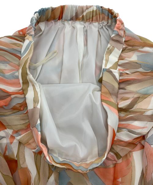 23区（ニジュウサンク）23区 (ニジュウサンク) Ratti ペインティングプリントスカート マルチカラー サイズ:46 未使用品の古着・服飾アイテム