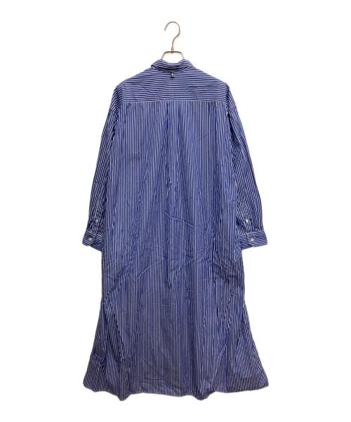 Americana（アメリカーナ）Americana (アメリカーナ) ストライプシャツワンピース ブルー サイズ:freeの古着・服飾アイテム