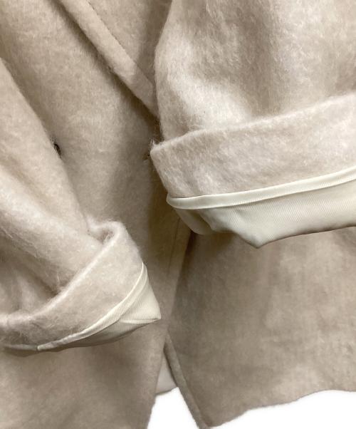 23区（ニジュウサンク）23区 (ニジュウサンク) ループカットシャギー コート ホワイト サイズ:38の古着・服飾アイテム