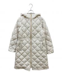 TAION（タイオン）の古着「Aラインダウンコート」｜アイボリー