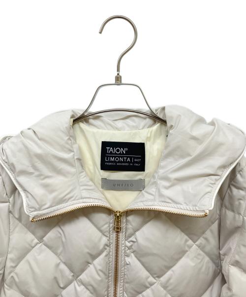 TAION（タイオン）TAION (タイオン) Aラインダウンコート アイボリー サイズ:Sの古着・服飾アイテム