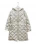 TAION（タイオン）の古着「Aラインダウンコート」｜アイボリー