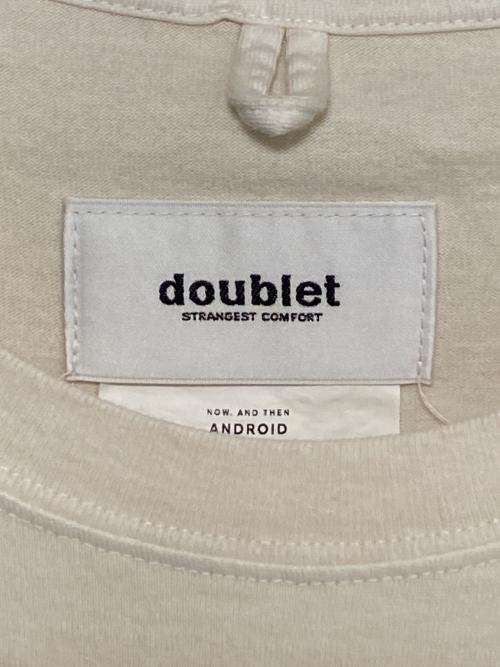 doublet（ダブレット）doublet (ダブレット) ANDROID PRINT T-SHIRT アイボリー サイズ:Mの古着・服飾アイテム