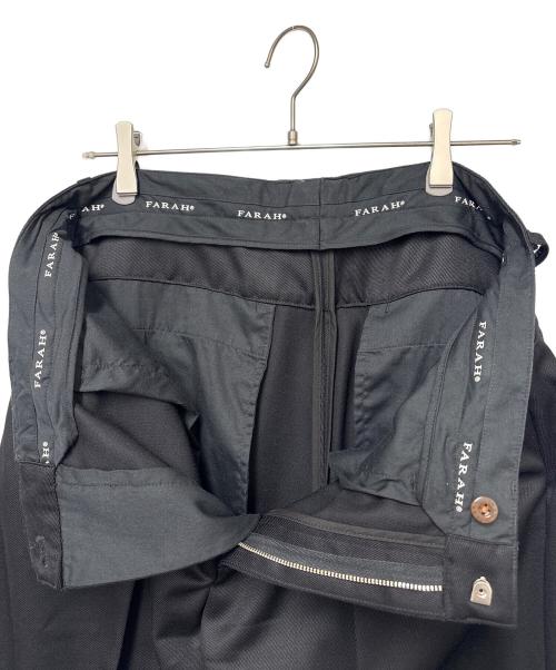 FARAH（ファーラー）FARAH (ファーラー) 1タックワイドパンツ ブラック サイズ:34の古着・服飾アイテム