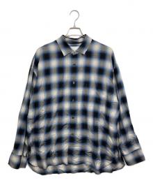 stein（シュタイン）の古着「OVERSIZED DOWN PAT SHIRT」｜ブルー×グレー