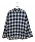 stein（シュタイン）の古着「OVERSIZED DOWN PAT SHIRT」｜ブルー×グレー