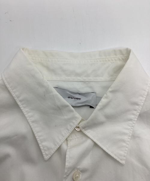 Graphpaper（グラフペーパー）Graphpaper (グラフペーパー) broad ls regular collar shirt ホワイト サイズ:2の古着・服飾アイテム