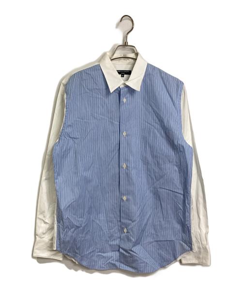 COMME des GARCONS HOMME（コムデギャルソン オム）COMME des GARCONS HOMME (コムデギャルソン オム) 切替シャツ　ストライプ　コットンシャツ ブルー サイズ:Mの古着・服飾アイテム