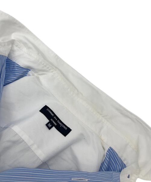 COMME des GARCONS HOMME（コムデギャルソン オム）COMME des GARCONS HOMME (コムデギャルソン オム) 切替シャツ　ストライプ　コットンシャツ ブルー サイズ:Mの古着・服飾アイテム