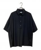 Graphpaperグラフペーパー）の古着「Flex Tricot S/S Pullover Shirt」｜ブラック