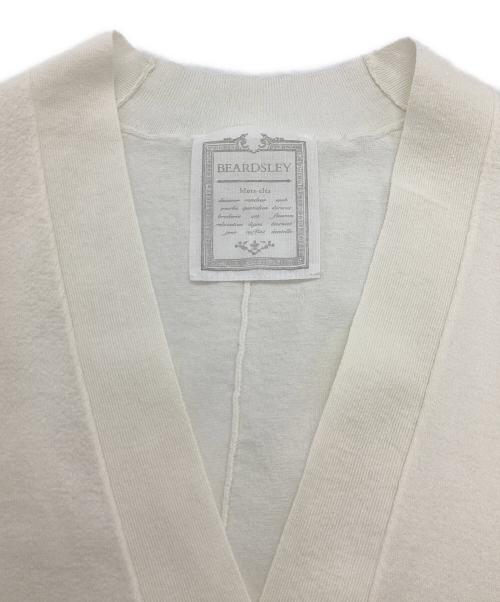BEARDSLEY（ビアズリー）BEARDSLEY (ビアズリー) 半袖ポンチョカーディガン ホワイト サイズ:Freeの古着・服飾アイテム