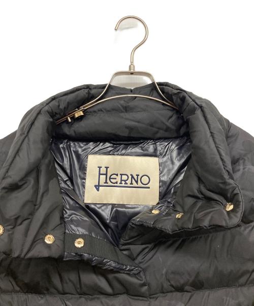 HERNO（ヘルノ）HERNO (ヘルノ) ショートスリーブダウンジャケット ブラック サイズ:42の古着・服飾アイテム