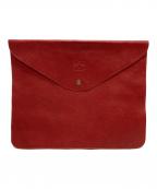 IL BISONTEイル ビゾンテ）の古着「クラッチバッグ」｜レッド