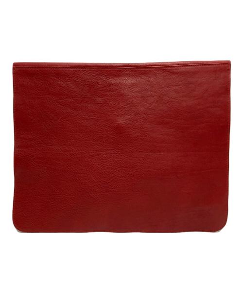 IL BISONTE（イル ビゾンテ）IL BISONTE (イル ビゾンテ) クラッチバッグ レッドの古着・服飾アイテム