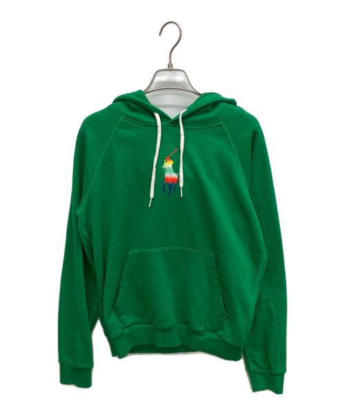 POLO RALPH LAUREN（ポロ・ラルフローレン）POLO RALPH LAUREN (ポロ・ラルフローレン) ビックポニーパーカー　フーディ グリーン サイズ:Mの古着・服飾アイテム
