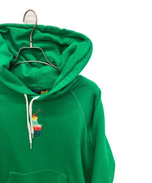 POLO RALPH LAUREN（ポロ・ラルフローレン）POLO RALPH LAUREN (ポロ・ラルフローレン) ビックポニーパーカー　フーディ グリーン サイズ:Mの古着・服飾アイテム