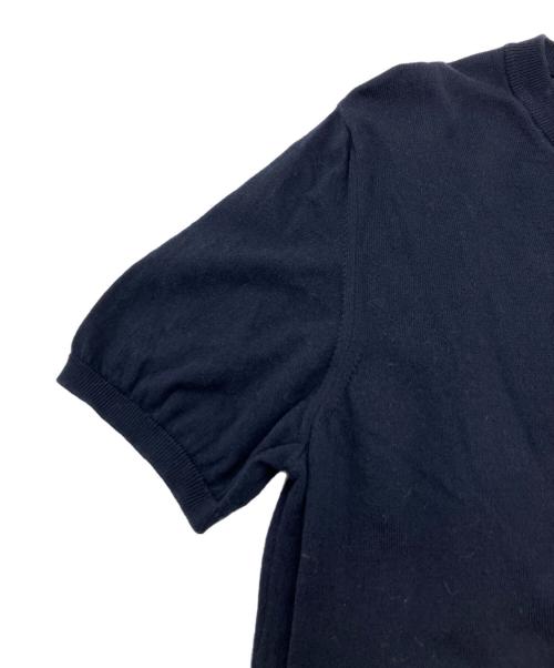 MONCLER（モンクレール）MONCLER (モンクレール) maglia tricot girocollo半袖ニット ネイビー サイズ:Lの古着・服飾アイテム