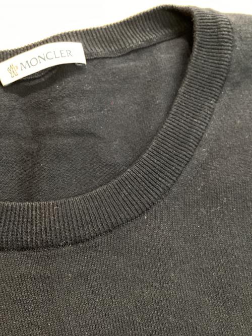 MONCLER（モンクレール）MONCLER (モンクレール) maglia tricot girocollo半袖ニット ネイビー サイズ:Lの古着・服飾アイテム