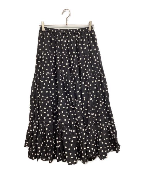 BEARDSLEY（ビアズリー）BEARDSLEY (ビアズリー) クリンクルドットスカート ブラック サイズ:Freeの古着・服飾アイテム