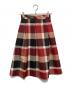 BLUE LABEL CRESTBRIDGE（ブルーレーベルクレストブリッジ）の古着「チェックフレアスカート」｜レッド